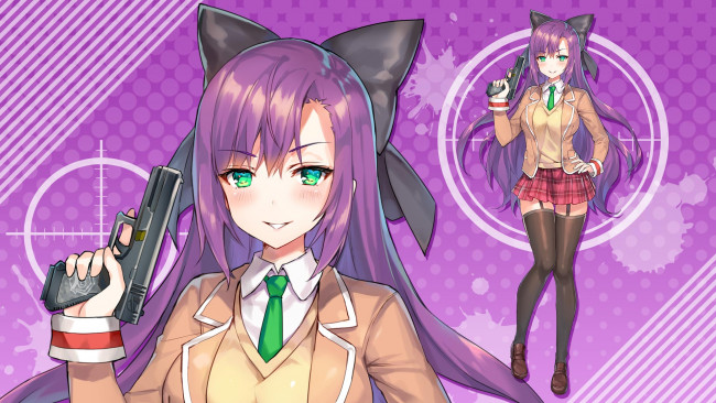 Обои картинки фото аниме, bullet girls phantasia, bullet, girls, phantasia, девушка