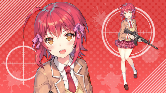 Обои картинки фото аниме, bullet girls phantasia, bullet, girls, phantasia, девушка