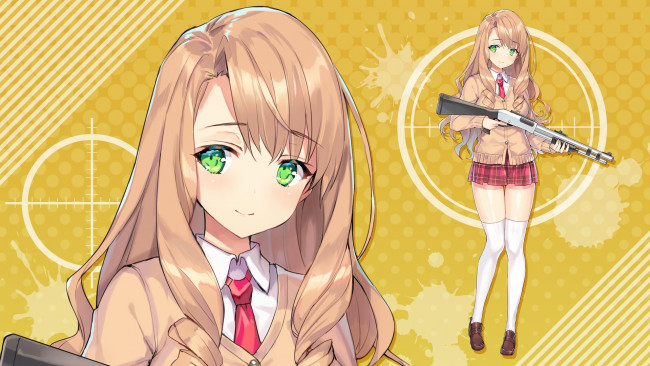 Обои картинки фото аниме, bullet girls phantasia, bullet, girls, phantasia, девушка