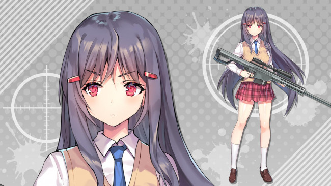 Обои картинки фото аниме, bullet girls phantasia, девушка, bullet, girls, phantasia