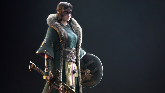 Обои картинки фото видео игры, for honor, девушка, воин