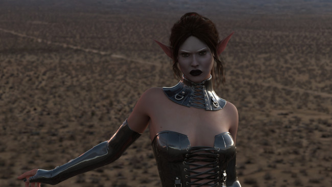 Обои картинки фото 3д графика, эльфы , elves, дроу, перчатки, пустыня