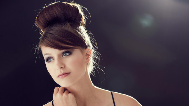 Обои картинки фото девушки, melissa benoist, шатенка, лицо