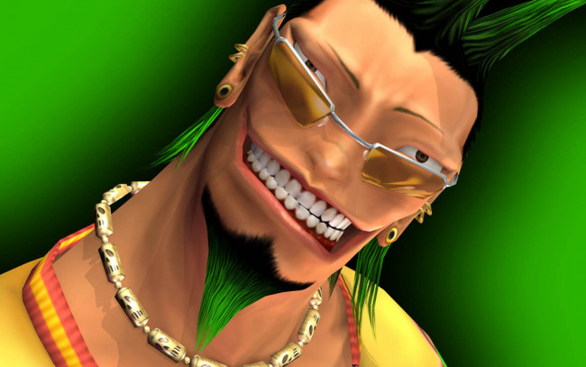 Обои картинки фото видео игры, bloody roar 3, персонаж, голова, очки