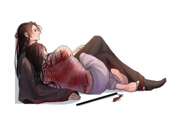 Картинка аниме mo+dao+zu+shi вэй усянь лань ванцзы флейта раны