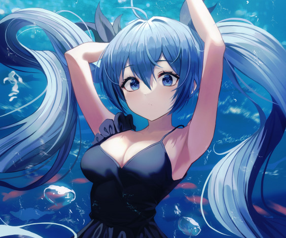 Обои картинки фото аниме, vocaloid, вокалойд