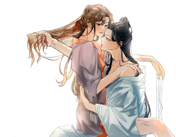 Обои картинки фото аниме, mo dao zu shi, вэй, усянь, лань, ванцзы