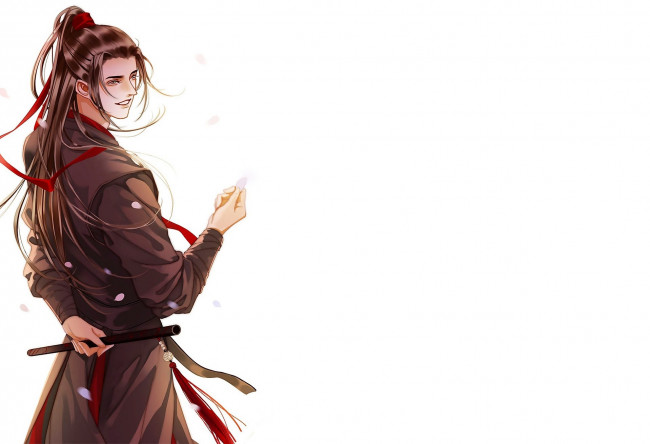 Обои картинки фото аниме, mo dao zu shi, вэй, усянь, флейта