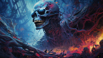 Картинка фэнтези нежить нейросети графика нейроарт ai art нейронные сети рисунки нейро искусство