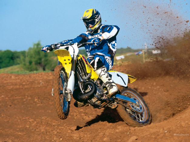 Обои картинки фото suzuki, rm250, мотоциклы