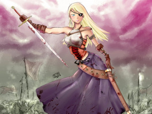 Картинка аниме weapon blood technology