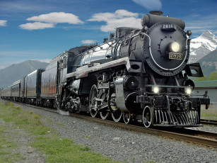 Картинка cpr 2816 canmore alberta техника паровозы