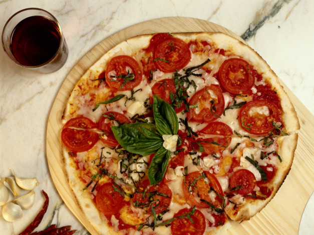 Обои картинки фото еда, пицца