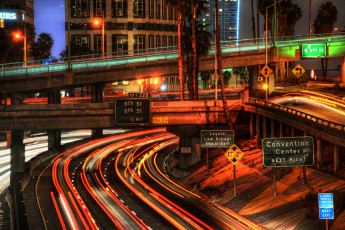 Картинка города мосты лос анжелес калифорния