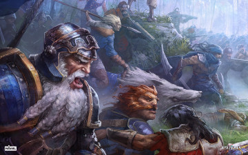 Картинка prime world видео игры воины волк старик