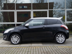 обоя автомобили, suzuki, синий, 3-door, swift, sz-l