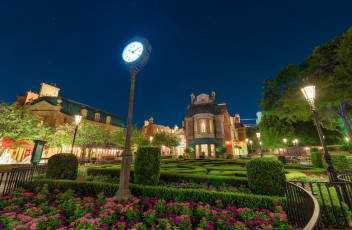 Картинка города диснейленд красота ночь париж