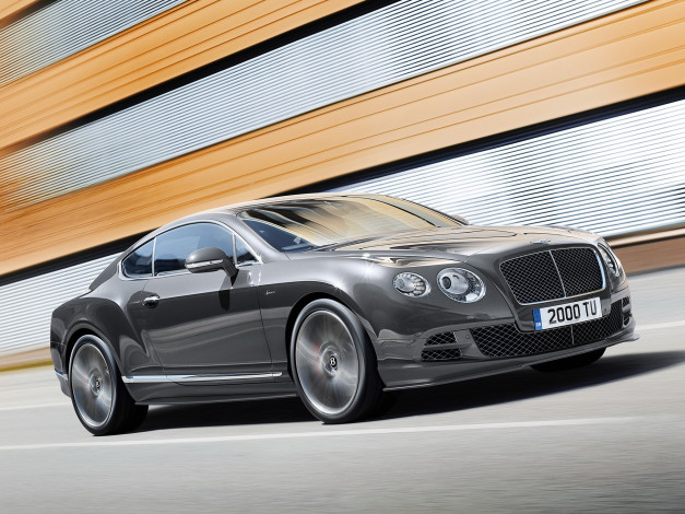 Обои картинки фото автомобили, bentley, 2014, speed, gt, continental, темный