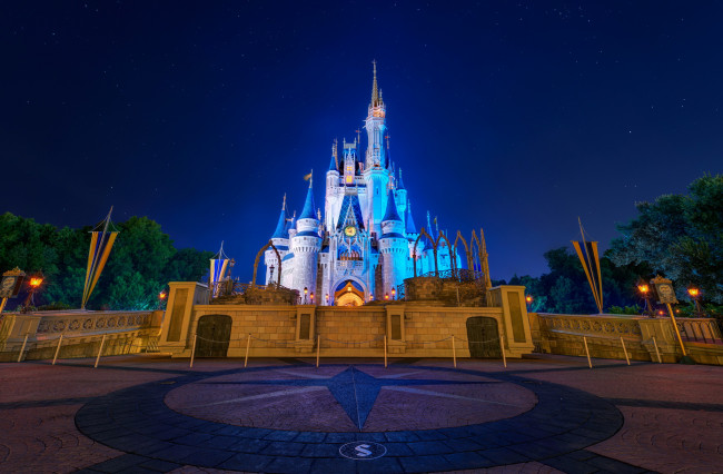 Обои картинки фото диснейленд, города, замок