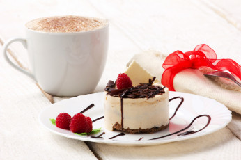 Картинка еда мороженое +десерты малина шоколад