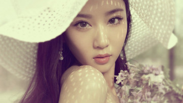 Картинка девушки -unsort+ лица +портреты лето девушка цветы шляпка