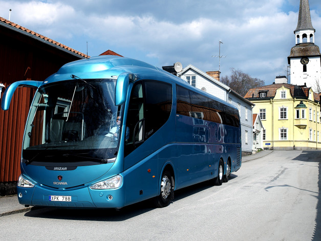 Обои картинки фото автомобили, автобусы, irizar, scania, pb, 6x2