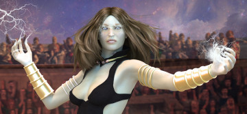 Картинка 3д+графика фантазия+ fantasy девушка взгляд фон магия