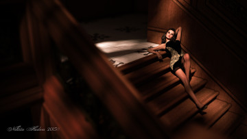 Картинка 3д+графика люди+ people фон взгляд девушка