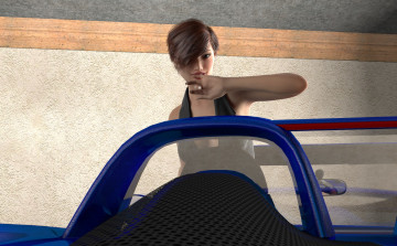 Картинка 3д+графика люди+ people фон взгляд девушка