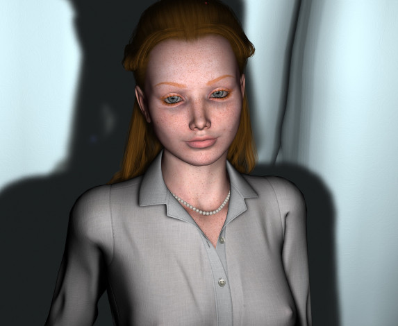 Обои картинки фото 3д графика, портрет , portraits, девушка, взгляд, фон