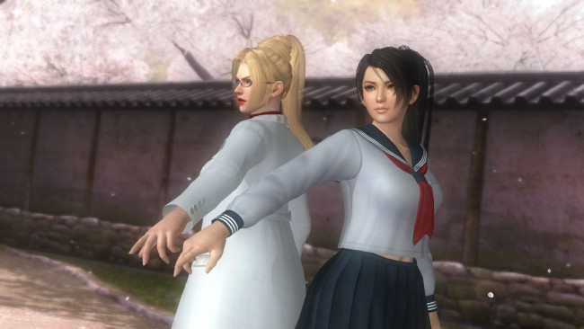 Обои картинки фото 3д графика, аниме , anime, поза, фон, девушки, взгляд