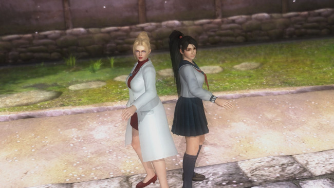 Обои картинки фото 3д графика, аниме , anime, поза, взгляд, девушки, фон