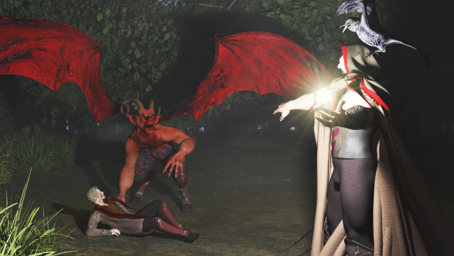 Обои картинки фото 3д графика, существа , creatures, демон