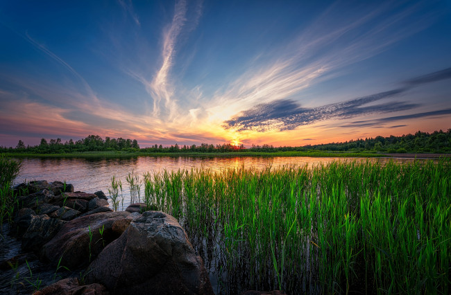 Обои картинки фото природа, восходы, закаты, рассвет