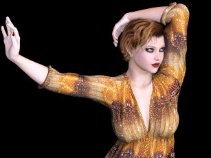 Картинка 3д+графика люди+ people фон взгляд девушка