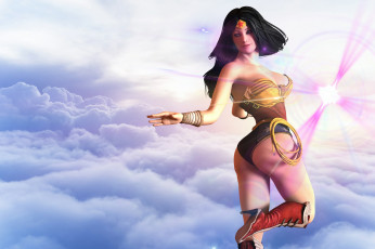 Картинка 3д+графика фантазия+ fantasy девушка фон взгляд