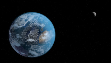 Картинка космос земля планеты вселенная звезды галактика