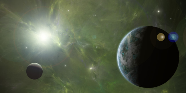 Обои картинки фото космос, земля, звезды, галактика, планеты, вселенная