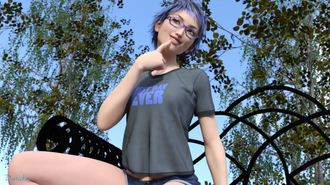 Обои картинки фото 3д графика, люди , people, девушка, взгляд, фон