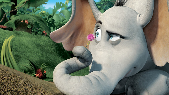 Обои картинки фото horton hears a who, мультфильмы, слон