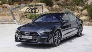 Картинка audi+a7+sportback+2019 автомобили audi чёрный 2019 sportback a7
