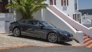 Картинка audi+a7+sportback+2019 автомобили audi sportback a7 2019 чёрный