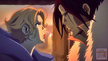 Картинка календари аниме 2018 девушка взгляд мужчина