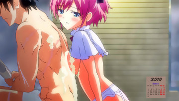 Картинка календари аниме 2018 девушка взгляд парень пена