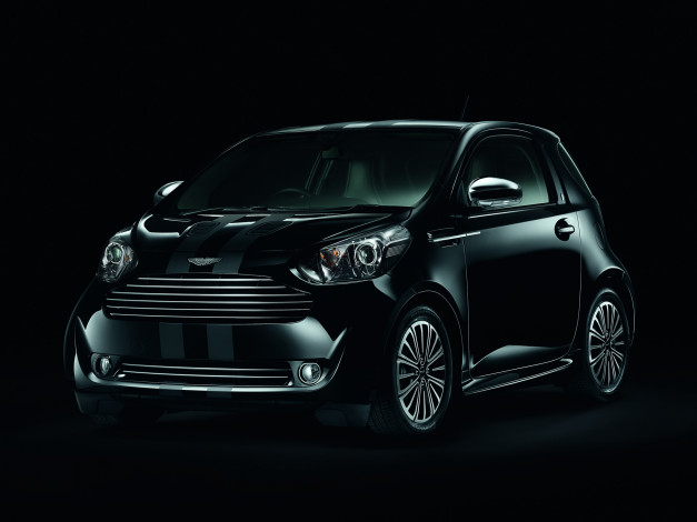 Обои картинки фото aston martin cygnet black edition 2011, автомобили, aston martin, 2011, aston, martin, edition, black, cygnet