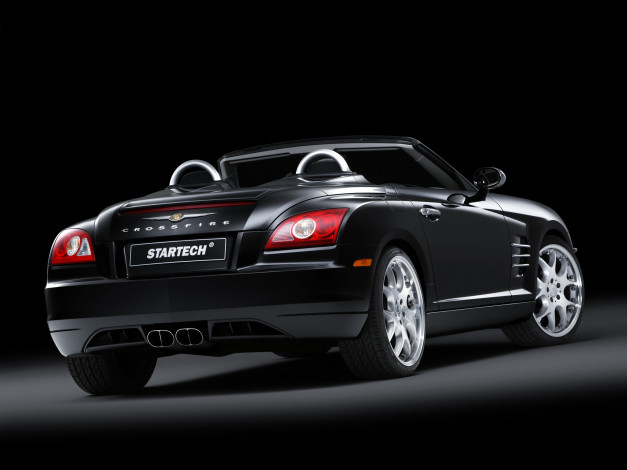 Обои картинки фото startech chrysler crossfire roadster 2006, автомобили, chrysler, чёрный, 2006, roadster, startech, crossfire