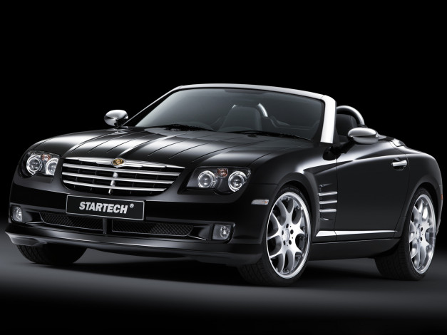Обои картинки фото startech chrysler crossfire roadster 2006, автомобили, chrysler, startech, чёрный, 2006, roadster, crossfire