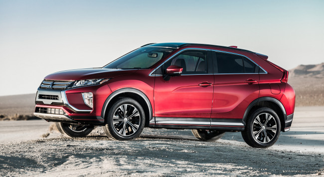 Обои картинки фото mitsubishi eclipse cross 2018, автомобили, mitsubishi, eclipse, красный, cross, 2018