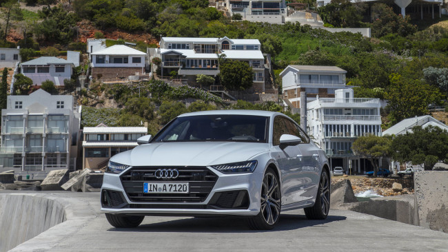 Обои картинки фото audi a7 sportback 2019, автомобили, audi, 2019, sportback, a7, белый