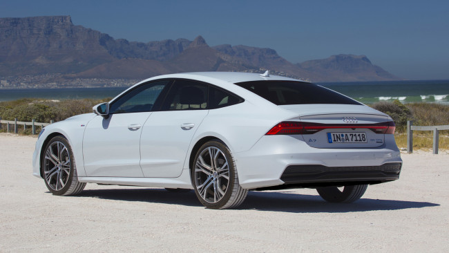 Обои картинки фото audi a7 sportback 2019, автомобили, audi, белый, 2019, a7, sportback